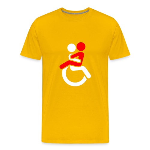 Wheelchair Love for adults. Humor shirt - Men's Premium T-Shirt