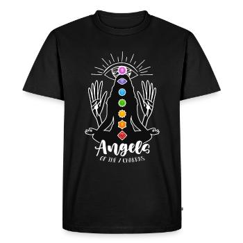 Reiki Angels Of The 7 Chakras Loves Energy Healing - Men's Premium T-Shirt - black - Front - Nico (187cm)