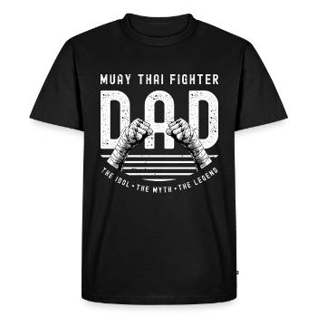 Muay Thai Fighter Dad The Idol The Muay Thai Lover - Men's Premium T-Shirt - black - Front - Nico (187cm)