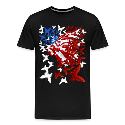 The Butterfly Flag - Men's Premium T-Shirt