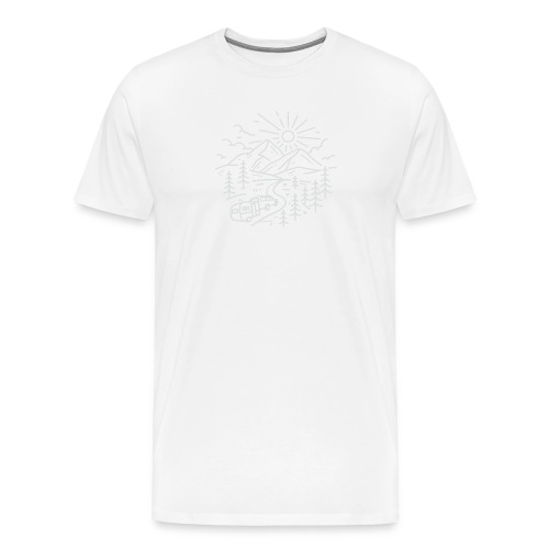 LWRoad White Logo - Men's Premium T-Shirt