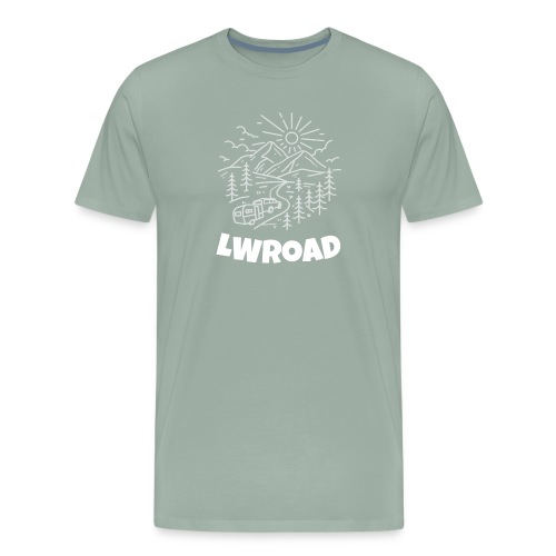 LWRoad White Logo - Men's Premium T-Shirt
