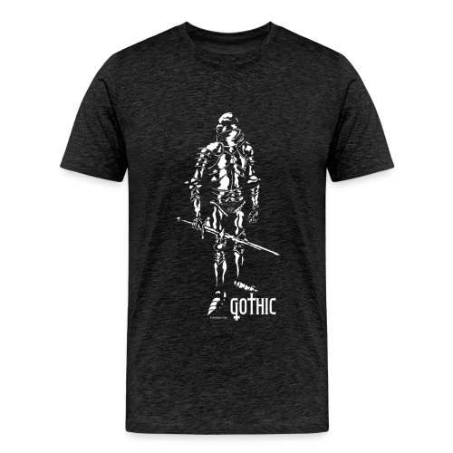 Gothic Knight Men's Standard Black T-shirt - Men's Premium T-Shirt