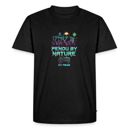 Pendu By Nature, Est. Punjab: Cyber Punk Style - Men's Premium T-Shirt