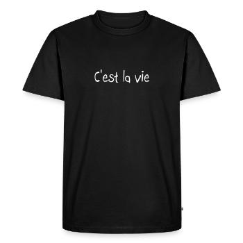 Quote - Men's Premium T-Shirt - black - Front - Nico (187cm)