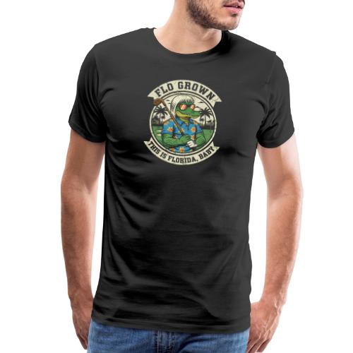 Flo Grown Florida Baby - Funny Gator Golf Tee - Men's Premium T-Shirt