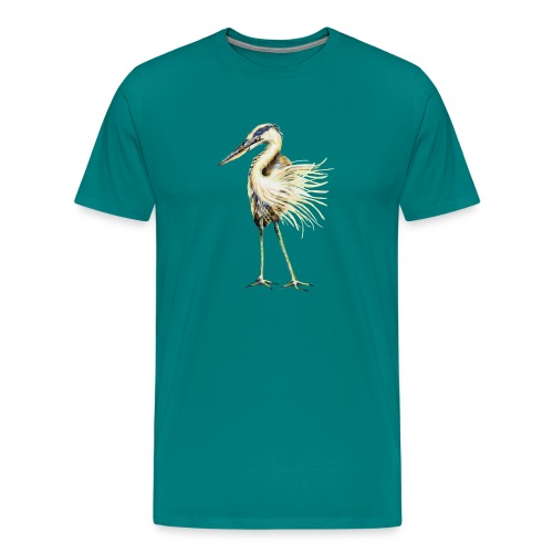 Great Blue Heron - Men's Premium T-Shirt
