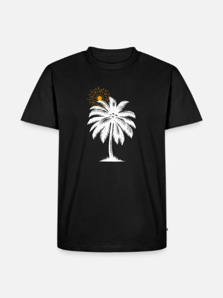 Coconut Tree - Men's Premium T-Shirt - black