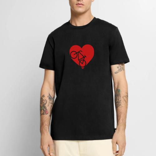 heart_bicycle_cutout - Men's Premium T-Shirt