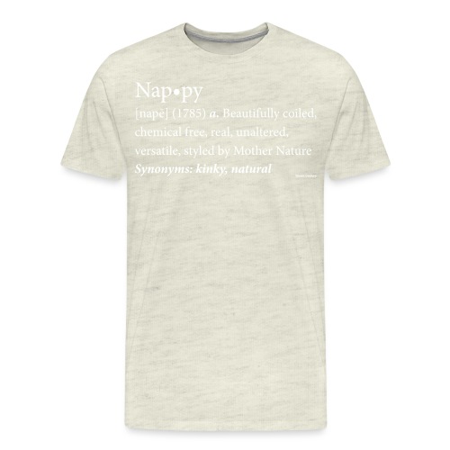 The original Nappy Definition By Global Couture - Men's Premium T-Shirt