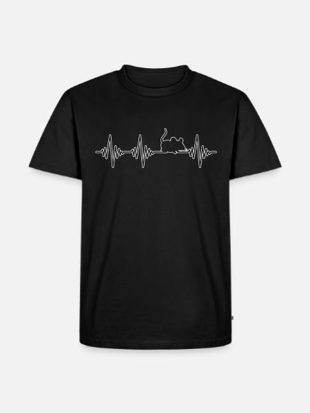 mouse heartbeat - Men's Premium T-Shirt - black