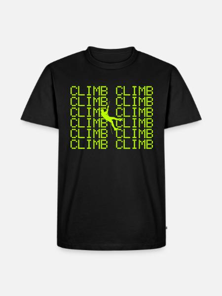 climb - Men's Premium T-Shirt - black