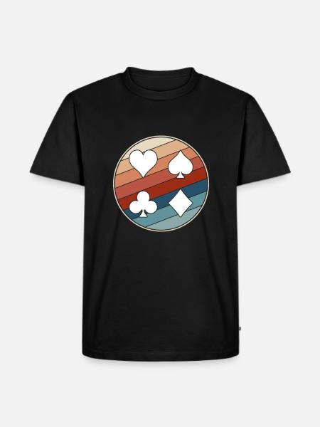Playing Cards Suits - Men's Premium T-Shirt - black
