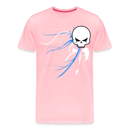 cyber skull bluw - Men's Premium T-Shirt
