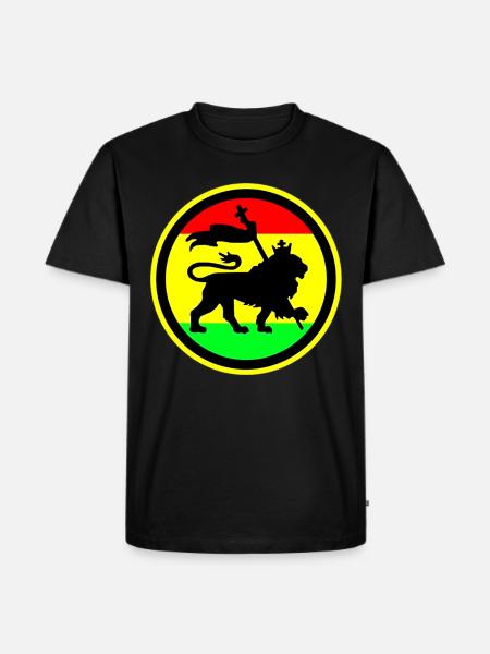 Rasta Lion - Men's Premium T-Shirt - black