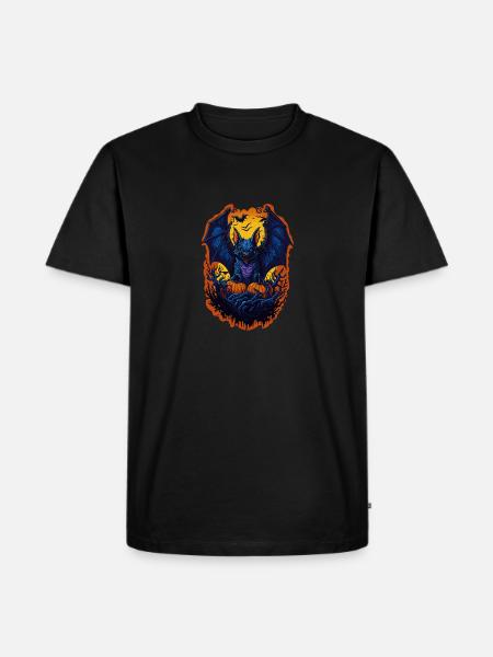 halloween bat - Men's Premium T-Shirt - black