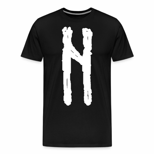 Elder Futhark Rune Hagalaz - Letter H - Men's Premium T-Shirt