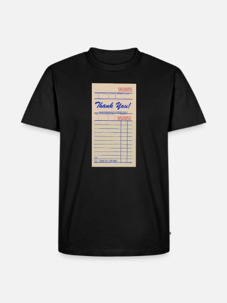 Paper Bill - Men's Premium T-Shirt - black