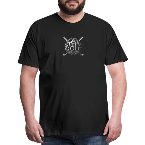 Eat Sleep Golf Repeat - Golf Gag Gift Tee for Men - Men's Premium T-Shirt