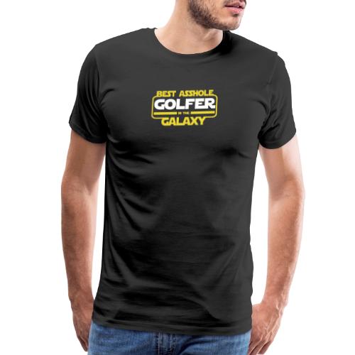 Golf Gift for Men - Best Asshole in the Galaxy Fun - Men's Premium T-Shirt