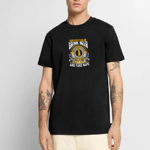 Golf & Beer Gift - Drink Beer Play Golf Naps Tee - Men's Premium T-Shirt