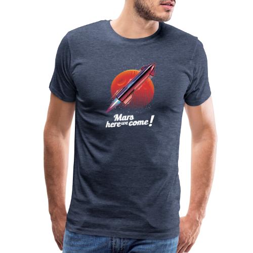 Mars Here We Come - Dark - Men's Premium T-Shirt