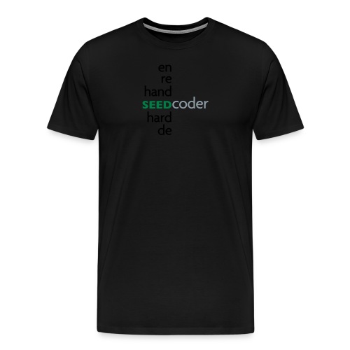 seedcoder_shirt_text_4 - Men's Premium T-Shirt