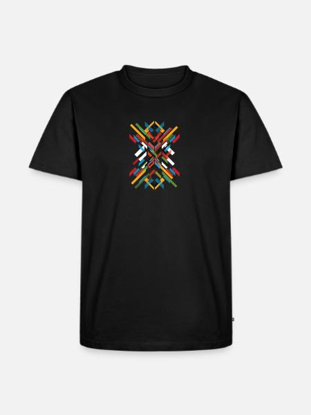 Fractal Pattern - Men's Premium T-Shirt - black