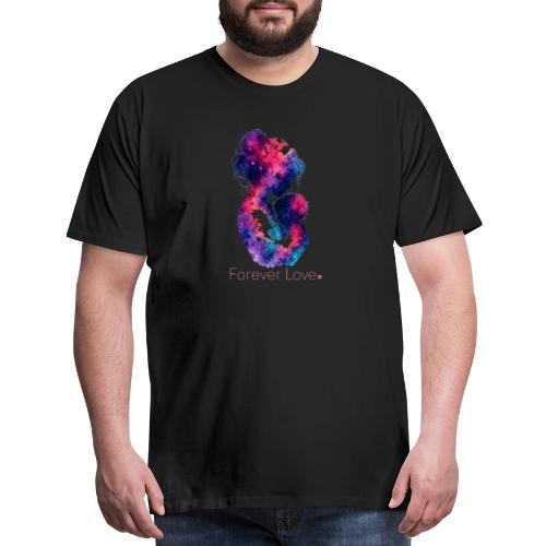Forever Love-Vibrant Watercolor Mother-Child - Men's Premium T-Shirt