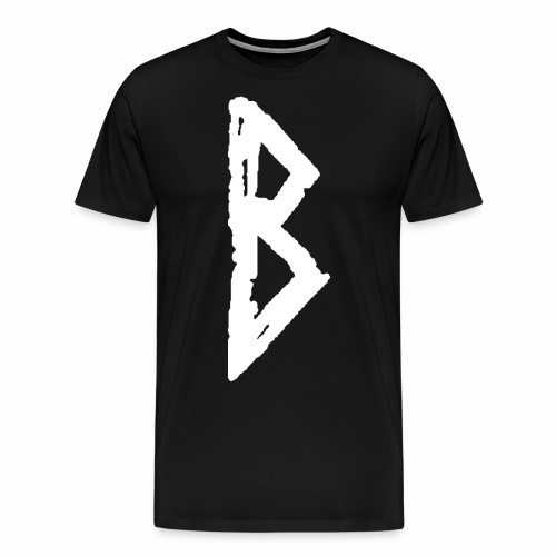 Elder Futhark Rune Berkana - Letter B - Men's Premium T-Shirt