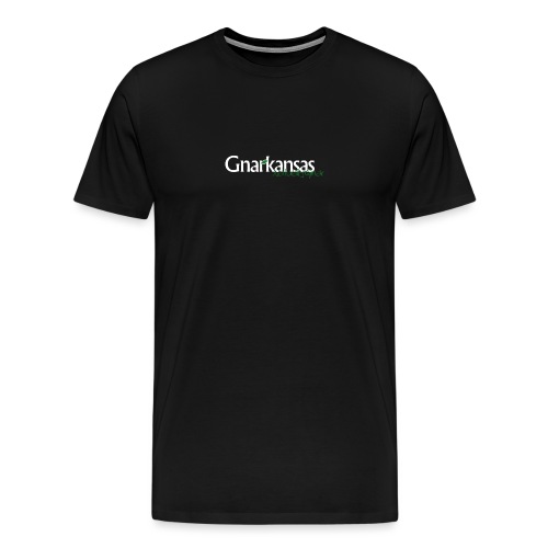 Gnarkansas Naturally Gnar White Logo - Men's Premium T-Shirt