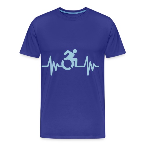 Wheelchair user with a heartbeat * - Men's Premium T-Shirt