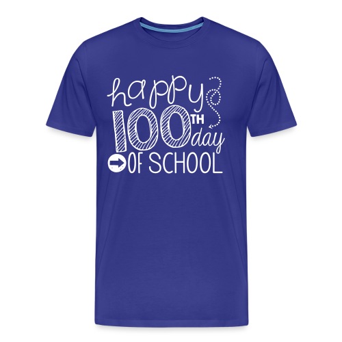 Happy 100th Day of School Arrows Teacher T-shirt - Men's Premium T-Shirt
