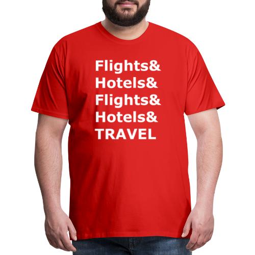 & Travel - Light Lettering - Men's Premium T-Shirt