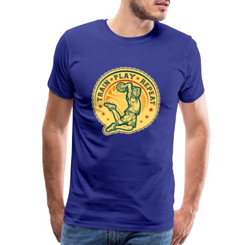 Basketball Slam Dunk Vintage Design - Men's Premium T-Shirt