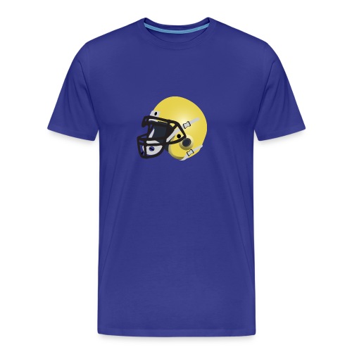 yellow football helmet - Men's Premium T-Shirt