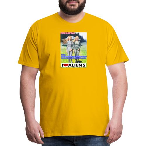 TshirtHotAliens with Back Crew Logo of PINKY - Men's Premium T-Shirt