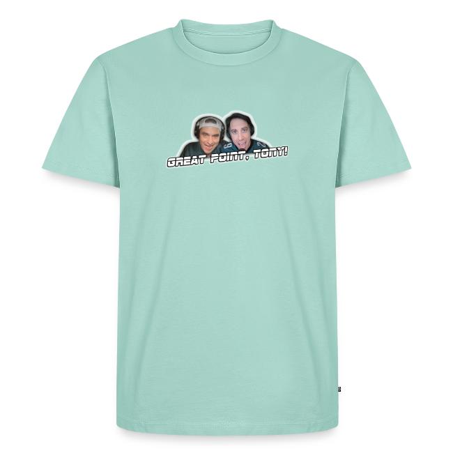 GREAT POINT, TONY! (with Fusco Show back)