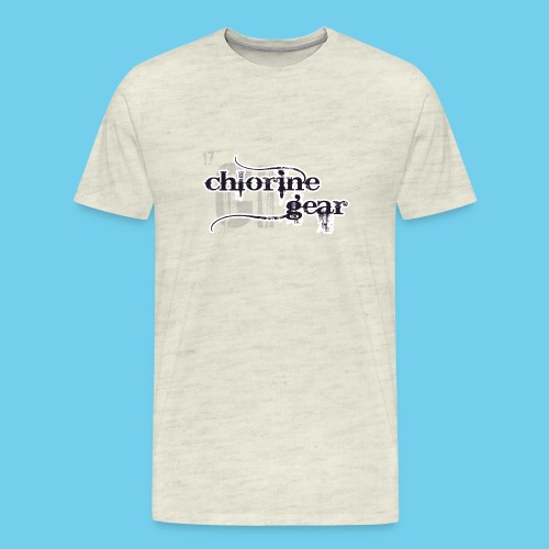 Chlorine Gear Textual stacked Periodic backdrop - Men's Premium T-Shirt