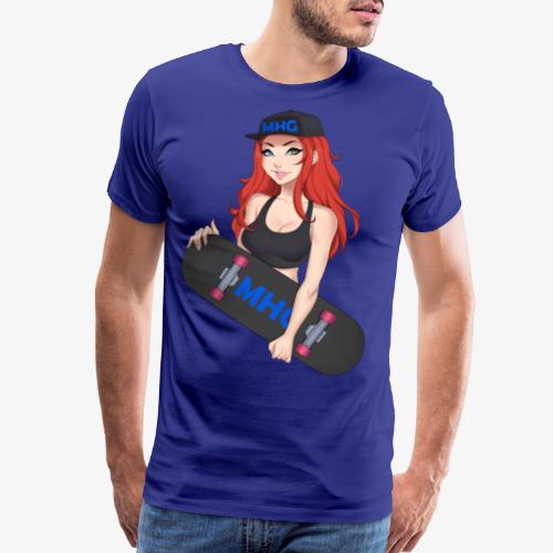 Redhead Skater Chick - Men's Premium T-Shirt