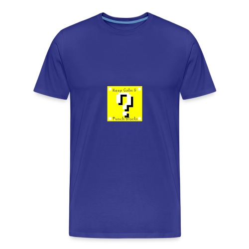 Keep Calm & Punch Blocks - Men's Premium T-Shirt