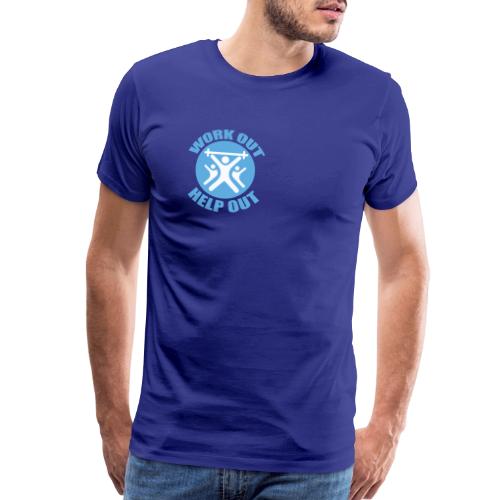 Work Out Help Out- Strength through Service - Men's Premium T-Shirt
