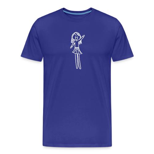 Sophia, White Outline (tshirts) - Men's Premium T-Shirt