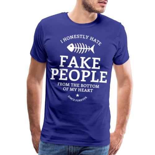 pretend fake people false - Men's Premium T-Shirt