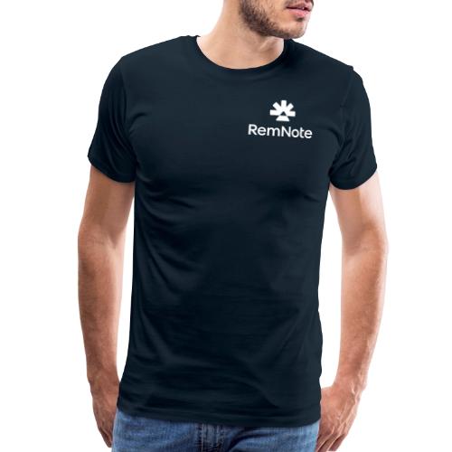 White logo with text, vertically stacked - Men's Premium T-Shirt