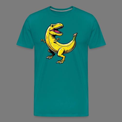 Bananasaurus REX – Funny T-Rex Banana Design - Men's Premium T-Shirt