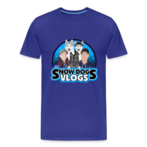 Snow Dogs Vlogs Family Logo - Men's Premium T-Shirt
