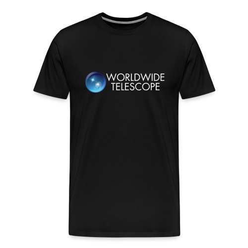 Worldwide Telescope Logo (White) - Men's Premium T-Shirt