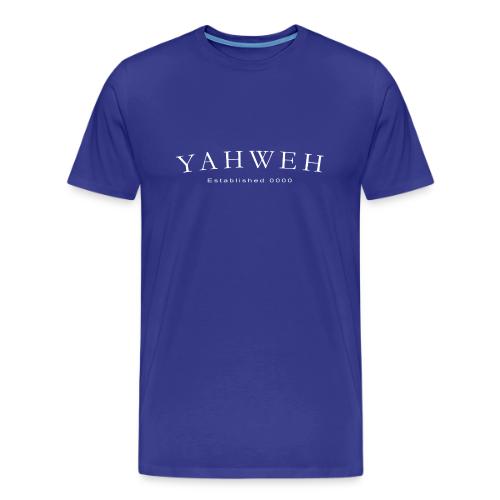 Yahweh Established 0000 in white - Men's Premium T-Shirt