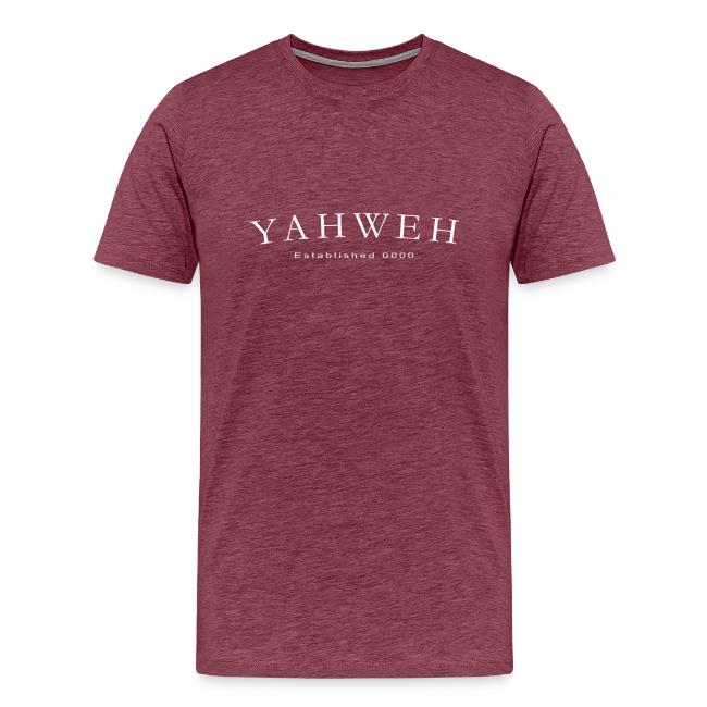Yahweh Established 0000 in white
